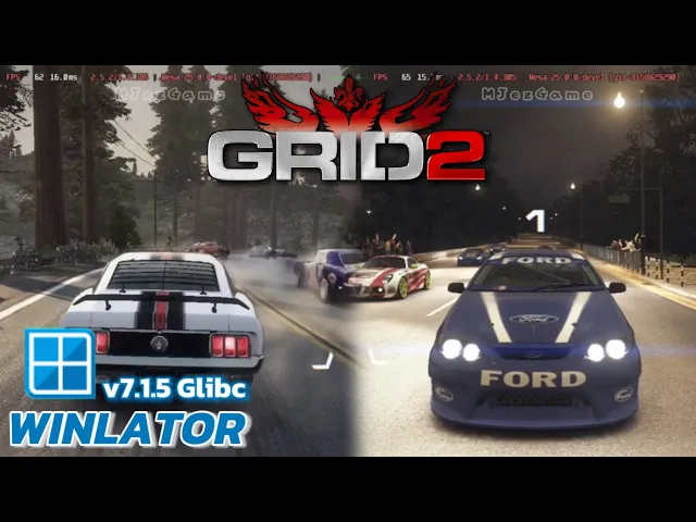 Winlator Glibc - Gameplay Grid 2 Reloadd Edition (Windows) On Android