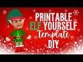 PRINTABLE Elf Yourself Template Kids or Adult Funny Christmas Holiday DIY Printable PDF Canva
