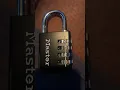 Reset or change the code on combination padlock