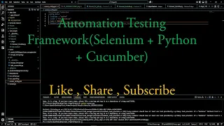 Selenium Python Automation Framework Behave Snoop Secure Login