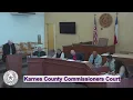 03-10-2026 Commissioners Court of Karnes County Texas