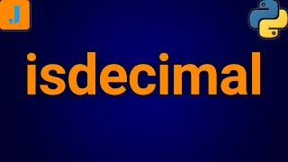 Python isdecimal
