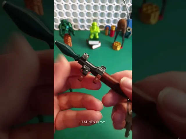 RPG Keychain — Shoots printable rockets & BBs video thumbnail