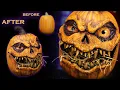 How to Carve a Foam Pumpkin Tutorial - Craft Foam Pumpkin