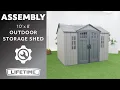 Lifetime 10 x 8 Outdoor Storage Shed Lifetime Assembly