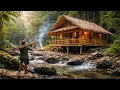 Lagu 🎥 River Zen! 😱 Building My Dream Bamboo Home Alone 🎋🌊