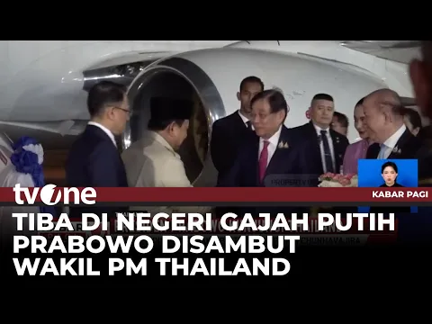 Presiden Prabowo Tiba di Thailand Disambut Para Pejabat Tinggi