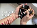 i swatched my minimal-ish lipstick collection