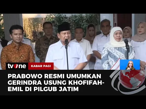 Gerindra Resmi Dukung Khofifah-Emil di Pilgub Jawa Timur 2024