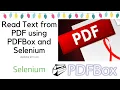 Read Text from PDF files using Selenium and PDFBox API Selenium WebDriver Web Automation