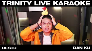 restu nyanyiin dan ku versi karaokenya nih