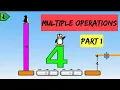 Multiple Operations Part 1 - 4th Grade ST Math With JiJi The Penguin
