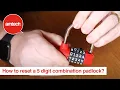 How To Reset An Amtech 5 Digit Combination Padlock
