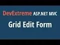 DevExtreme ASP NET C Grid The Edit Form