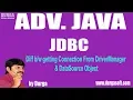 JDBC-127 Difference Between getting Connection From DriverManager DataSource Object