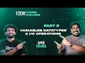 Part 2 Variables Datatypes Operations C Programming Tamil Tutorial
