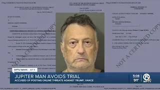 Jupiter man arrested for threats against Trump Vance released from house arrest