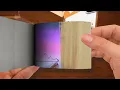 Flipbook easy moonlight scenery painting with oil pastels Sea beach scenery drawing Part 1