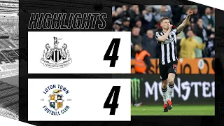 Newcastle United 4 Luton Town 4 Premier League Highlights