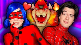Me ENAMORO de SPIDERMAN peleando contra BOWSER!
