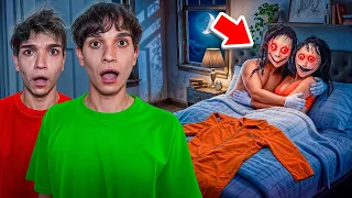 WE CAUGHT THE CREEPY MAN AND HIS GIRLFRIEND IN OUR BED!