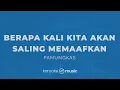 Berapa Kali Kita Akan Saling Memaafkan - Pamungkas (KARAOKE VERSION)