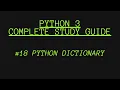 Python Dictionary Python for beginners 2021