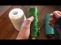 Choosing the correct twine to repair nylon fishing nets Herring sole cod nets