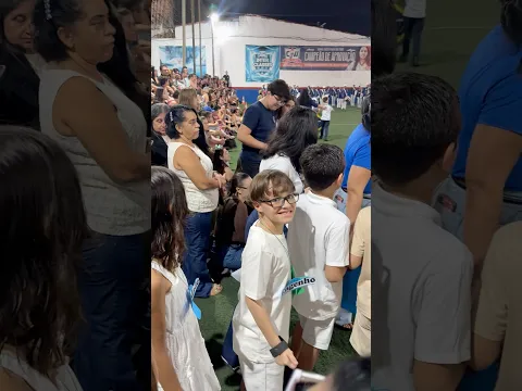 Gabriel no Momento Cívico na escola #shortvideo
