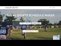 League Scheduler Tutorial