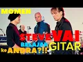 MOMEN STEVE VAI BELAJAR GITAR SAMA ANDRA RAMADHAN