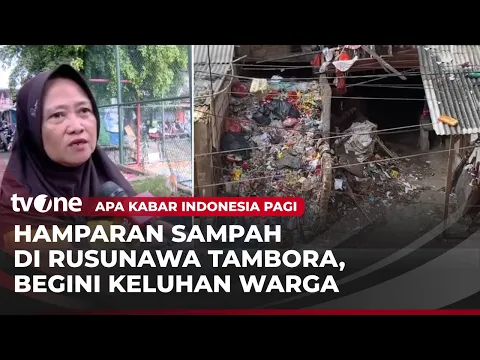 Penampakan Tumpukan Sampah di Permukiman Rusunawa Tambora