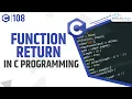 Return Statement In C - Learn Function Return in C Programming C Tutorials