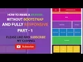 how to make a website without bootstrap and fully responsive part 1