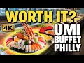 Umi Sushi Seafood Buffet Philadelphia Full Experience 4K no talking