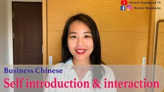Business Introduction Conversational Chinese Gloria Master Mandarin 중국어 회화 