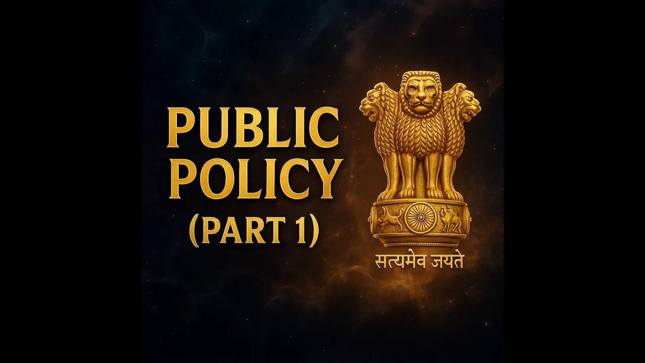 PUBLIC POLICY (PART 1)