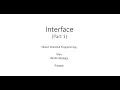 Interface pada Java part 1
