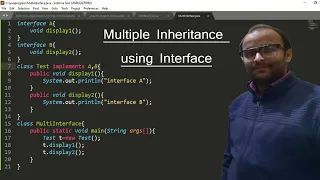 Multiple Inheritance using Interface in Java programming Hindi - 51