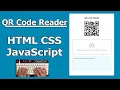 QR Code Reader using JavaScript HTML CSS ASMR - No Talking