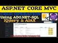 ASP NET Core C CRUD Operations using jQuery AJAX ADO NET and SQL Server without Entity Framework