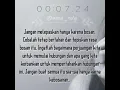 Download Lagu Story WA, Jangan buat semua perjuangan dan pengorbanan jadi sia-sia hanya karna kebosanan