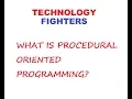 What is procedural oriented programming