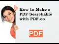 How to make PDF searchable with PDF co