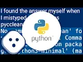 Python3 project remove -