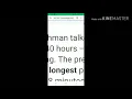 Trying to beat the world record for longest phone call day 0