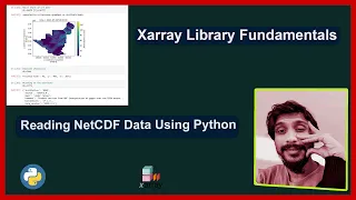 Reading NetCDF nc data with Xarray in Python For beginners Python Xarray Jupyter notebook