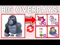 Trading SILVERBACK GORILLA In Adopt Me BIG OVERPAYS