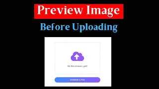 Preview Image Before Uploading Using Html JavaScript