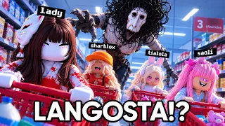 ESCAPAMOS del SUPERMERCADO de la LANGOSTA en ROBLOX con las CHICAS!! ๐๐ช
